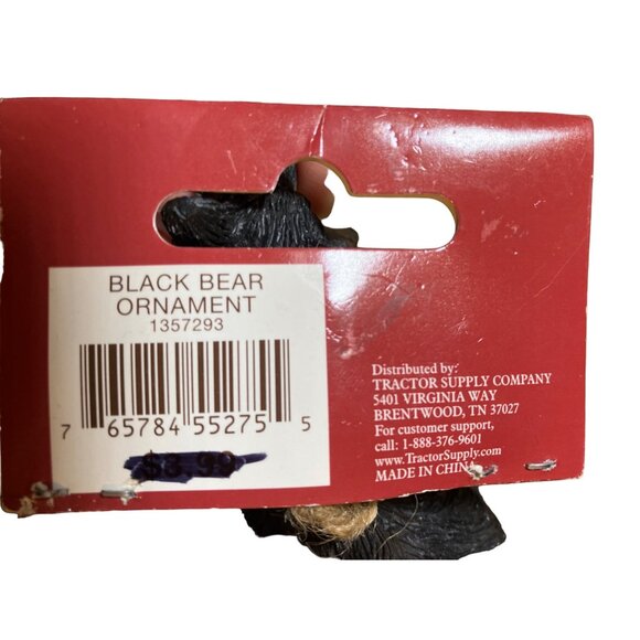 Red Shed Black Bear Ornaments   Set of 2 - Picture 10 of 11